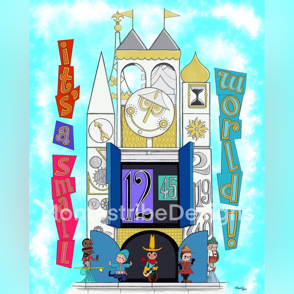It’s a Small World Print on Good Quality Acid Free Paper 11x14 By Paul M…